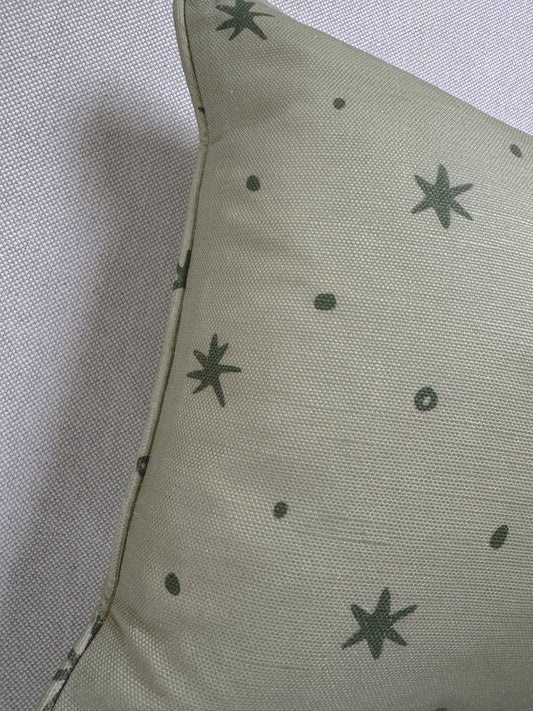 Ensueño Olive Linen Cotton Cushion