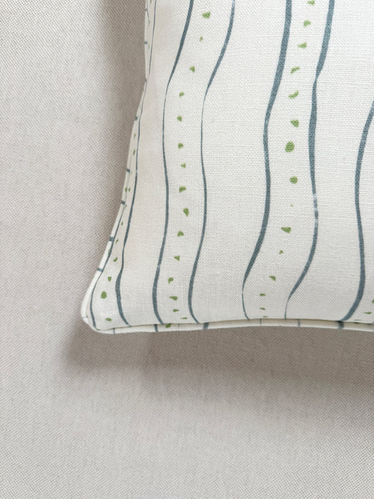 Rayure Ocean Linen Cushion