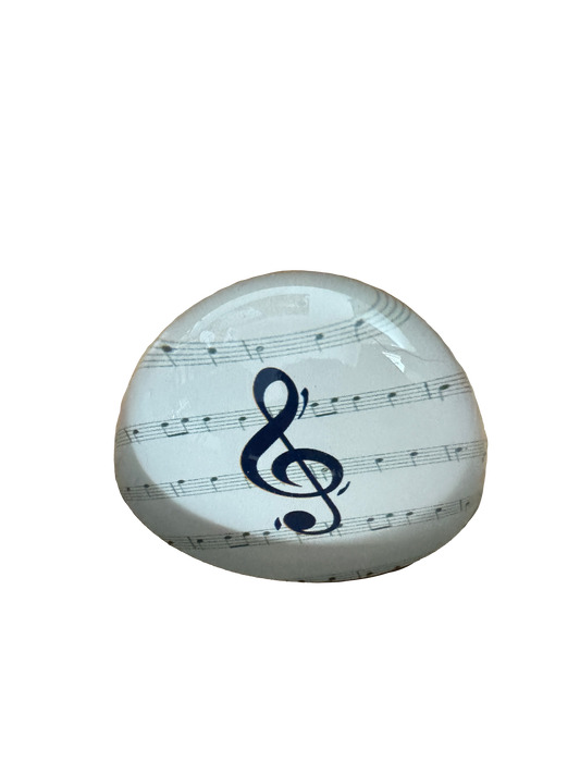 Treble Clef Paperweight, Joy