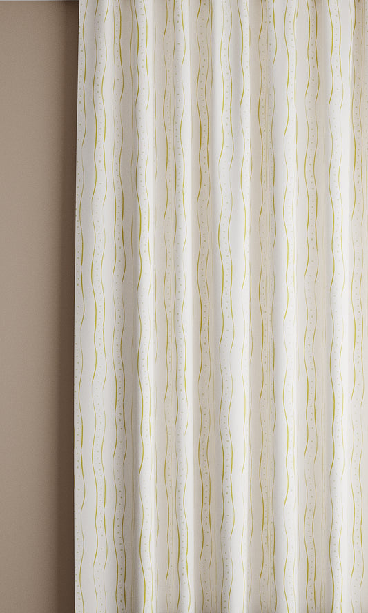 Rayure, Lemon Linen Fabric