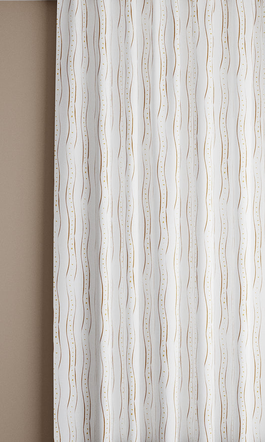 Rayure, Nutmeg Linen Fabric
