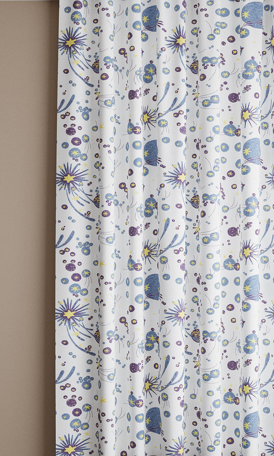 Solaris Linen Cotton Fabric Denim Blue