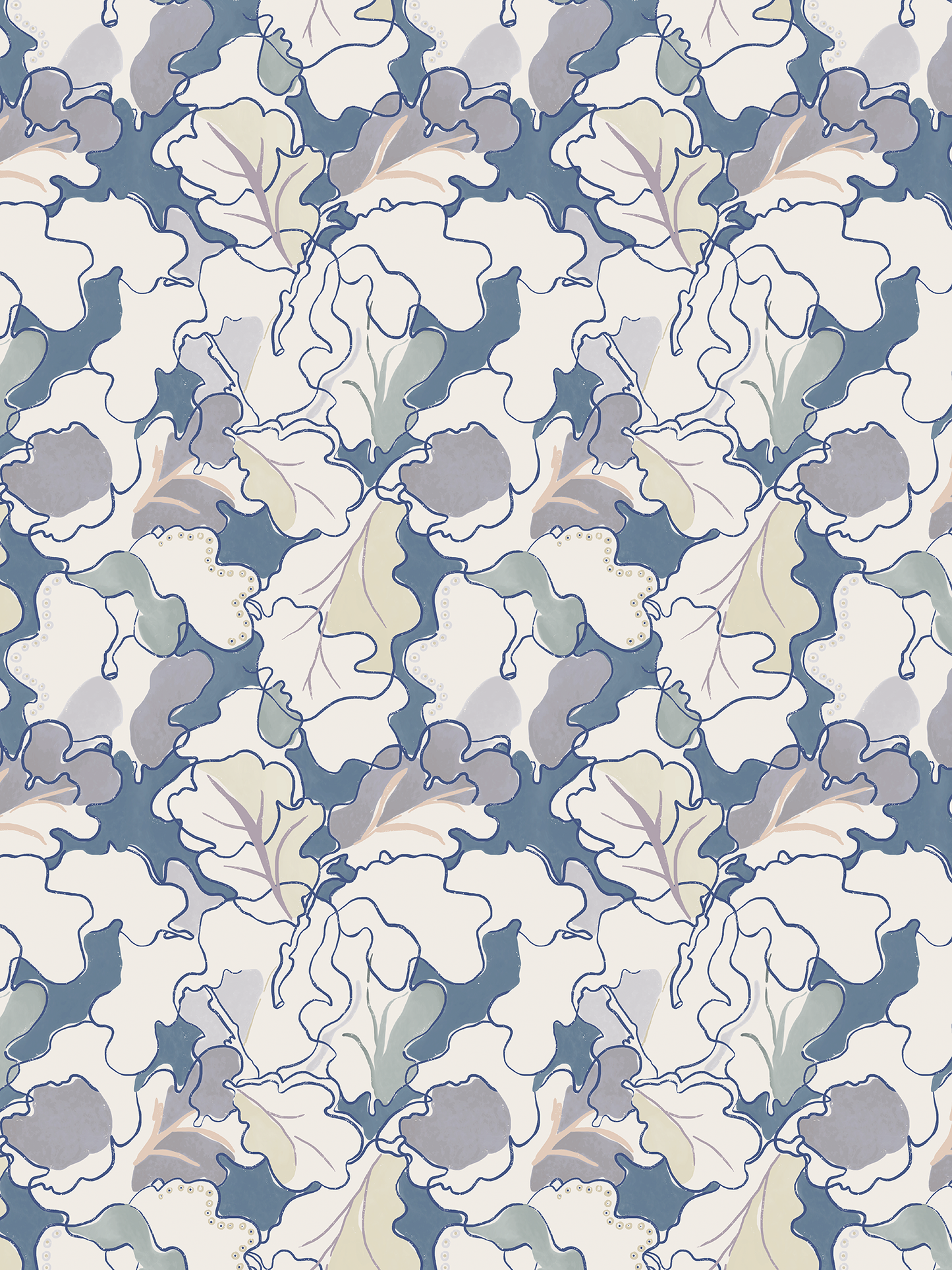 Adagio - Wallpaper - Blue and Grey