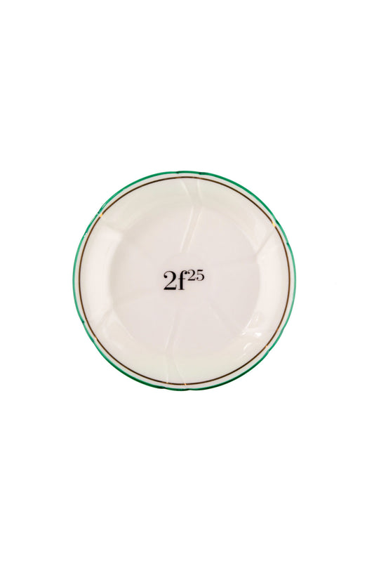 French Tip Trinket Dish - Green and Gold