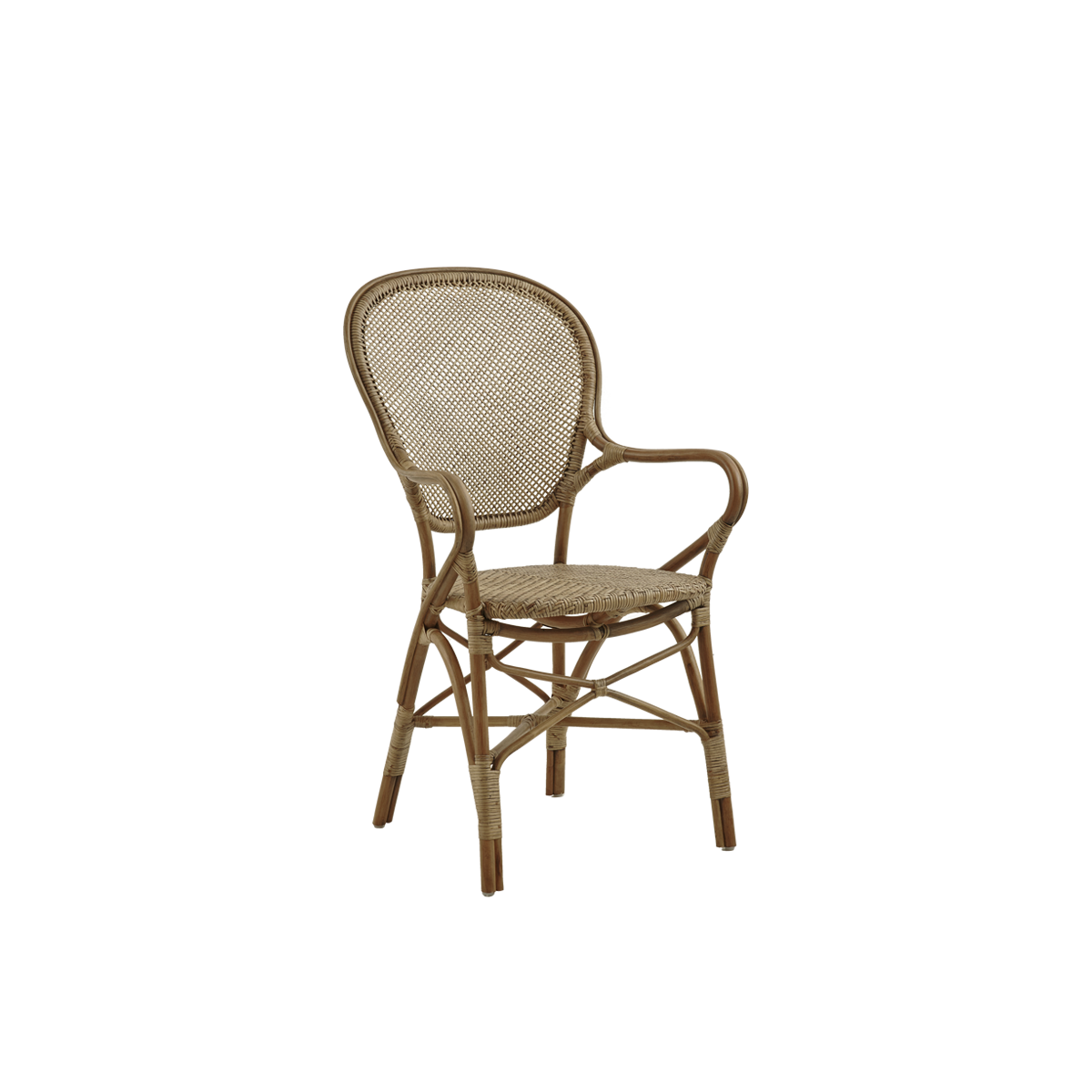 Rossini Rattan Dining Armchair - Antique