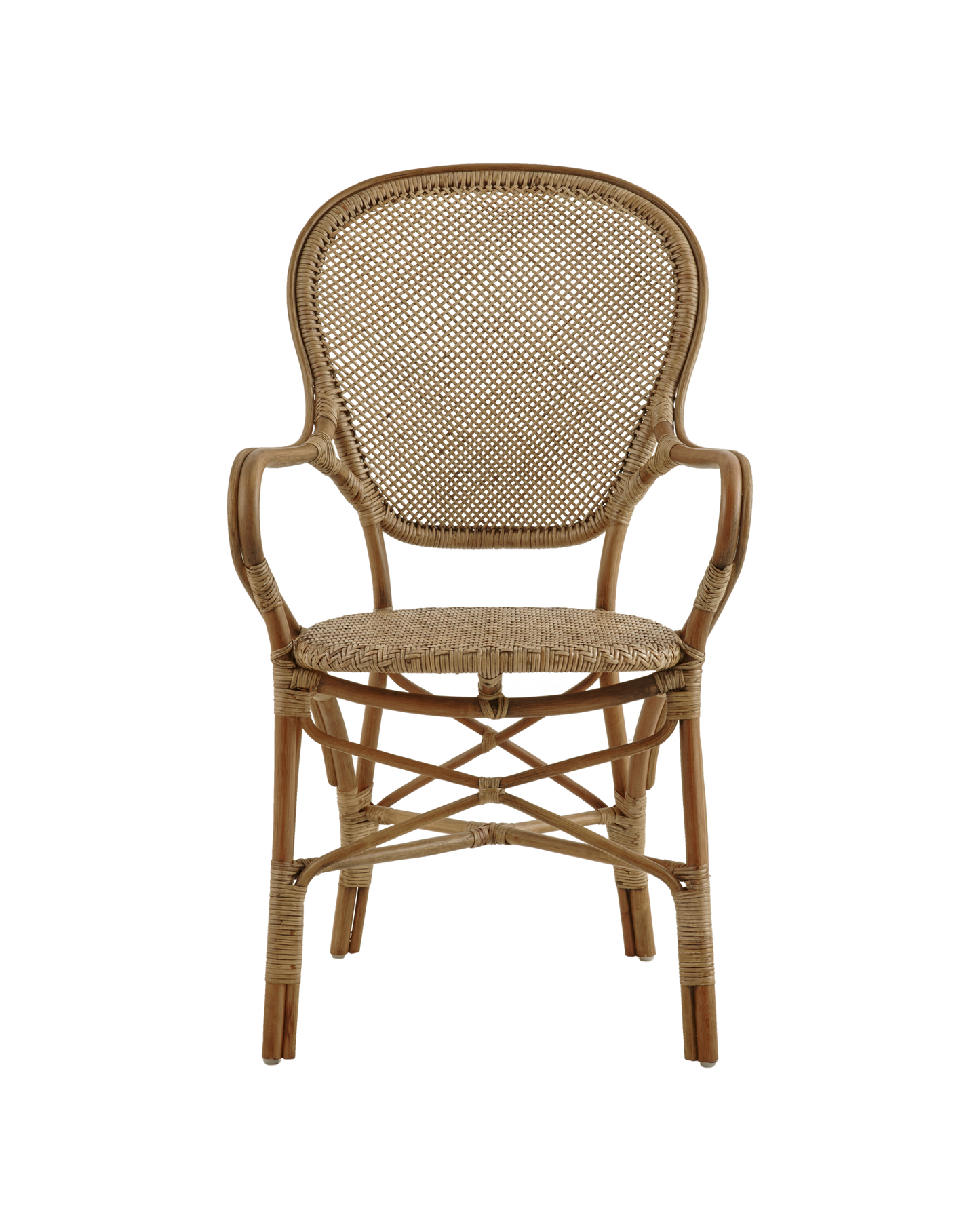 Rossini Rattan Dining Armchair - Antique