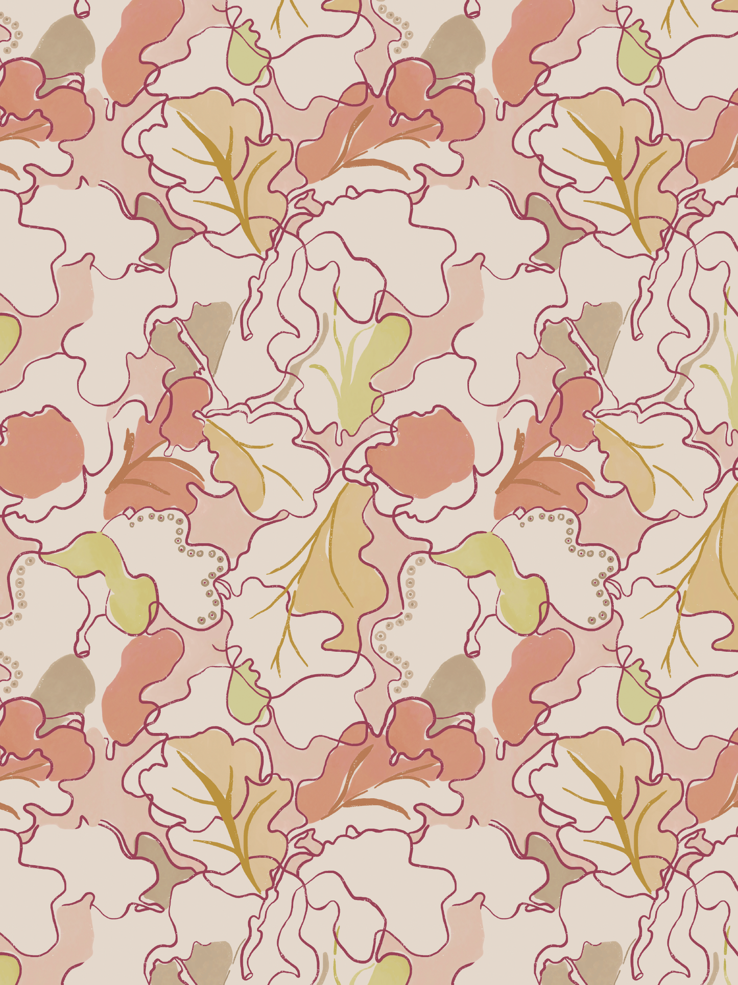 Adagio, Pastel Linen Fabric