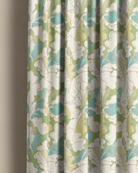Adagio, Green Linen Fabric