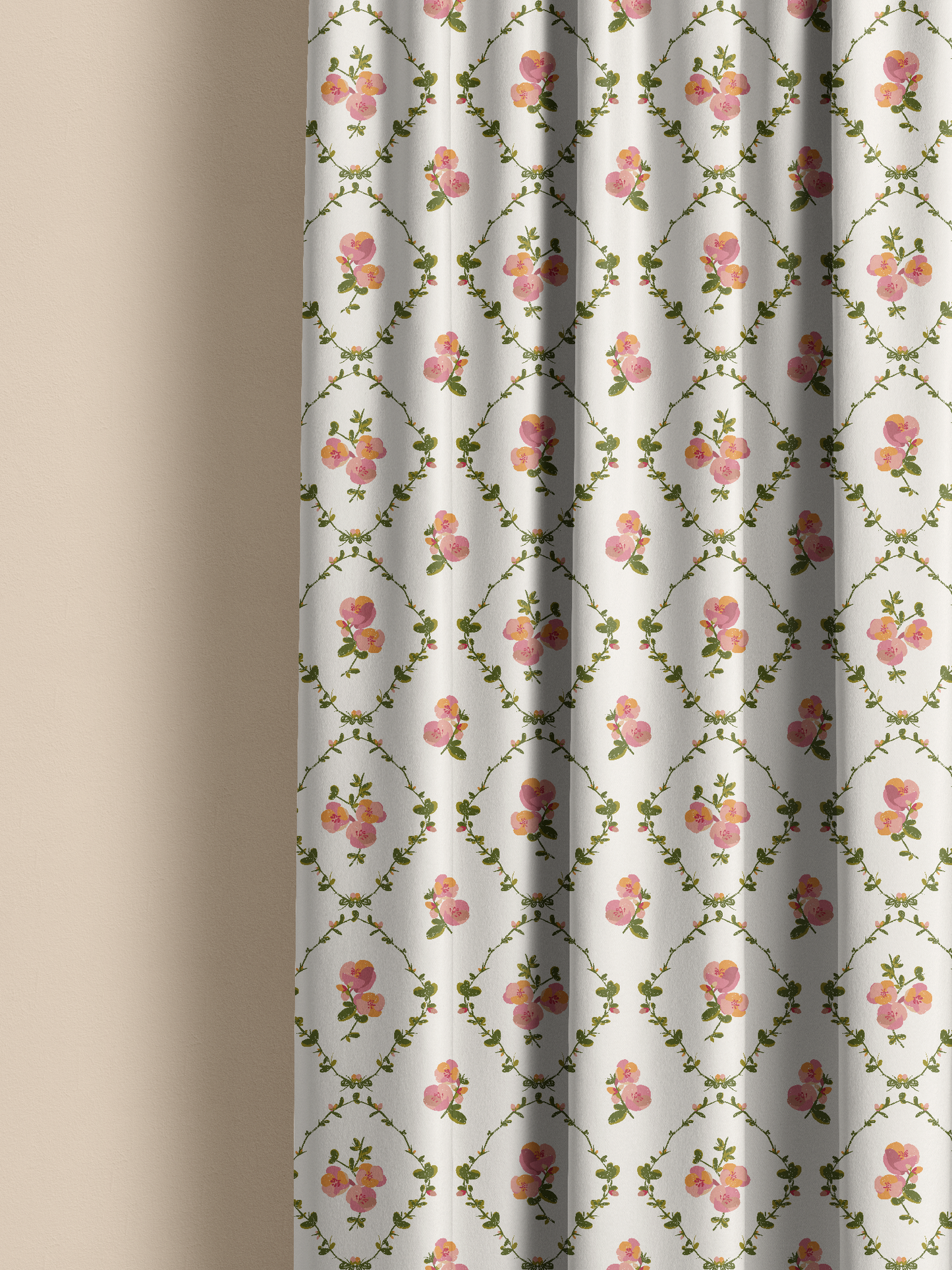 Betsy on Ivory — Linen Fabric