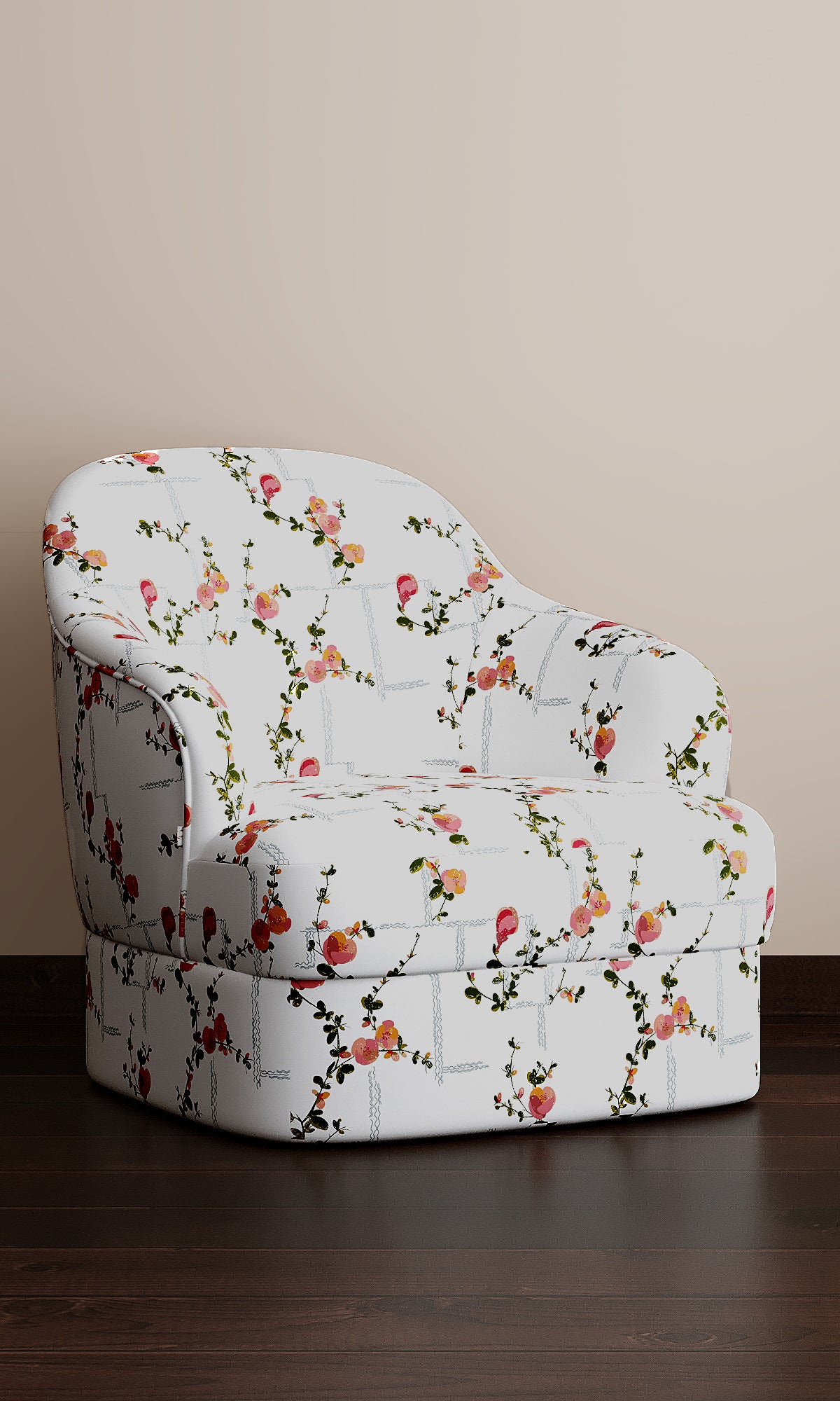 Coco, White Linen Fabric