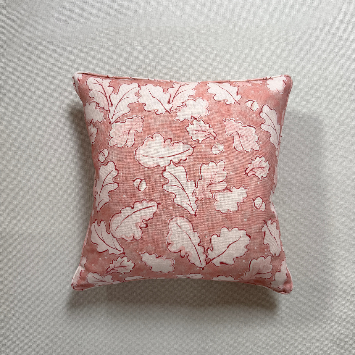 Grace Pink Linen Cushion