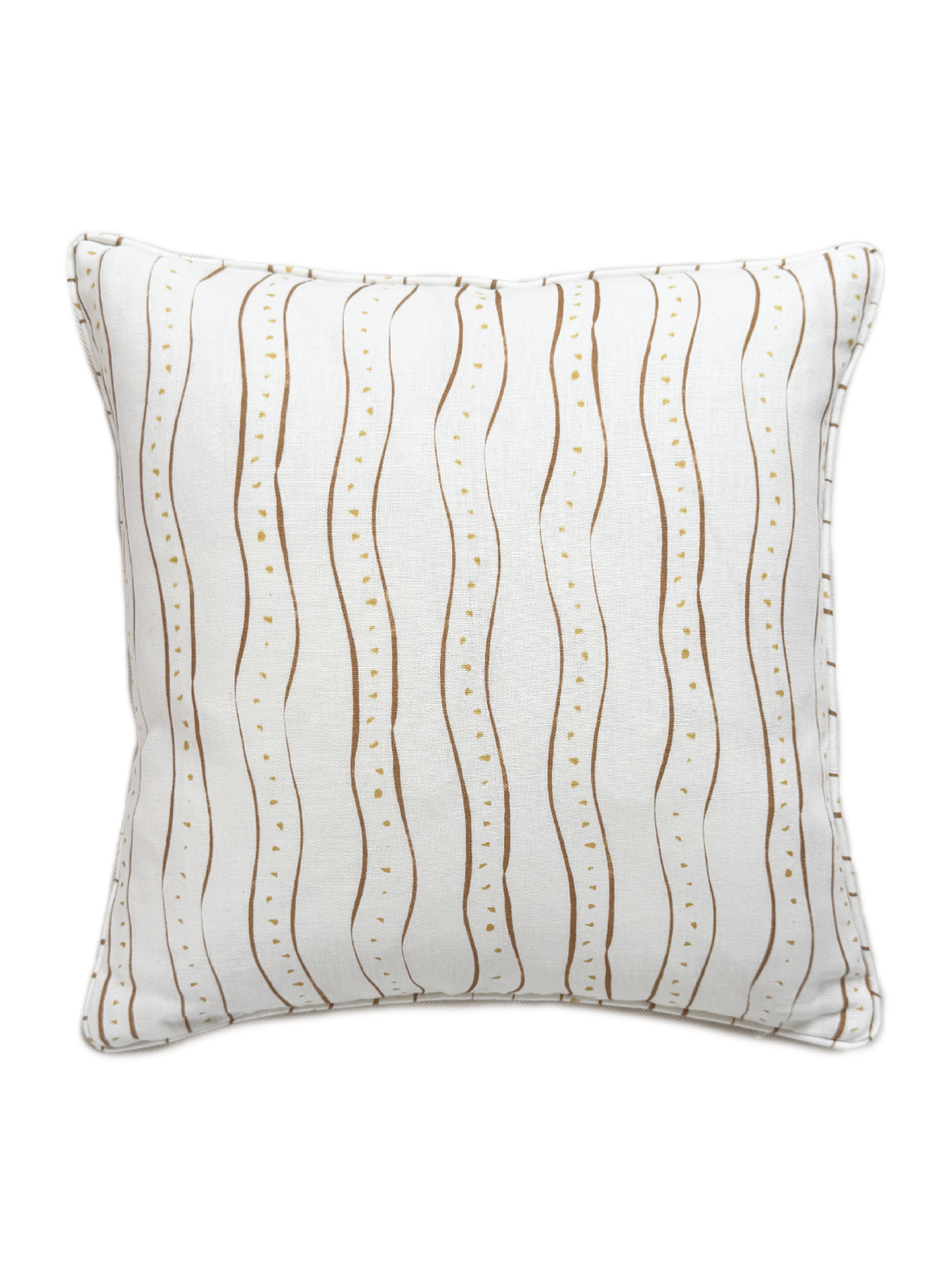Rayure Nutmeg Linen Cushion