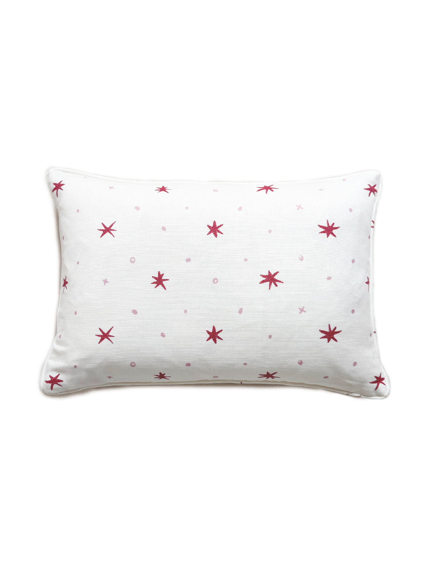 Ensueño Raspberry Linen Cotton Cushion