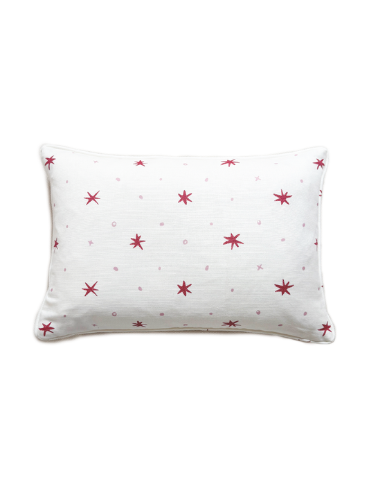 Ensueño Raspberry Linen Cotton Cushion