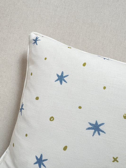 Ensueño Sky Linen Cotton Cushion