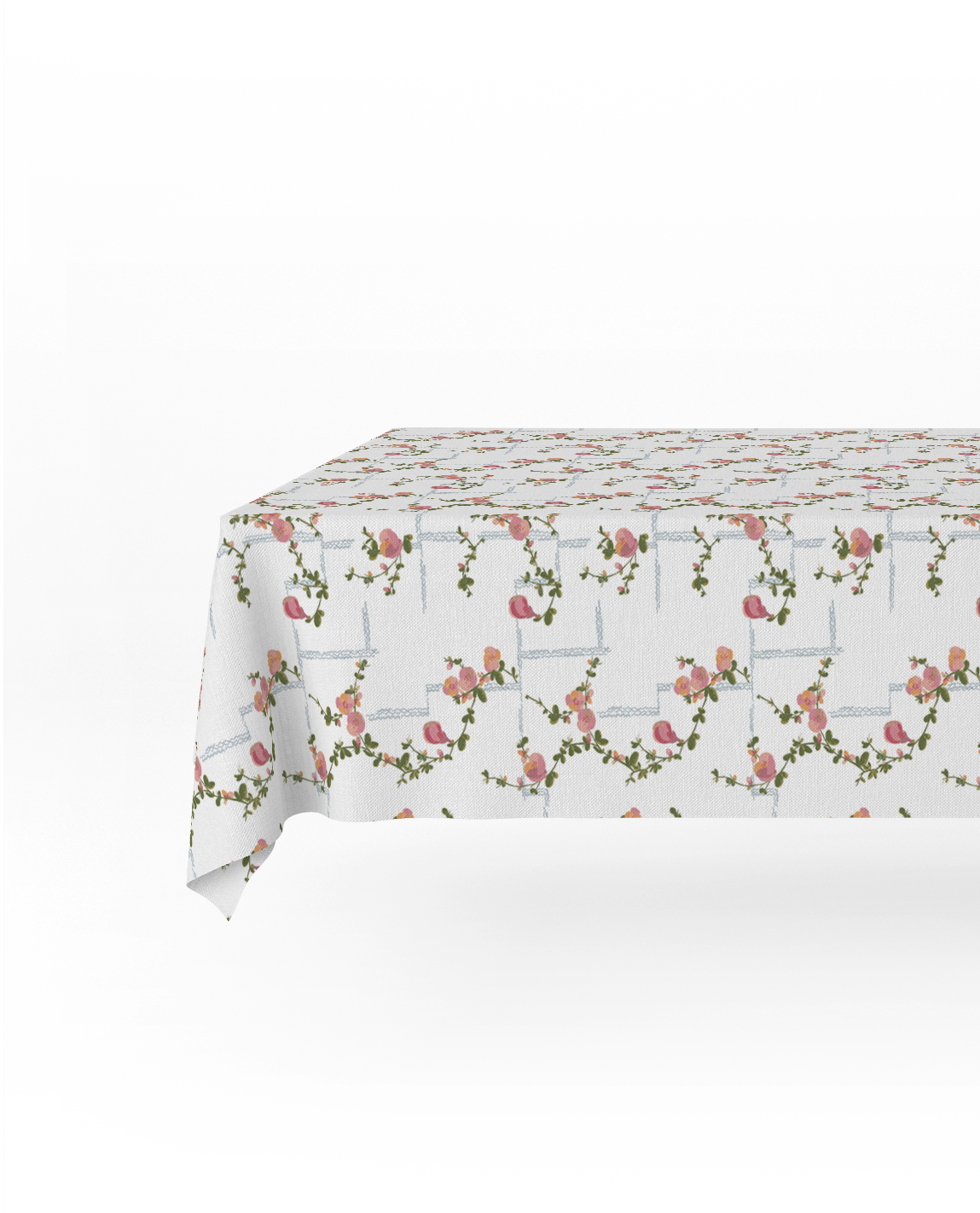 Coco Linen Tablecloth in White