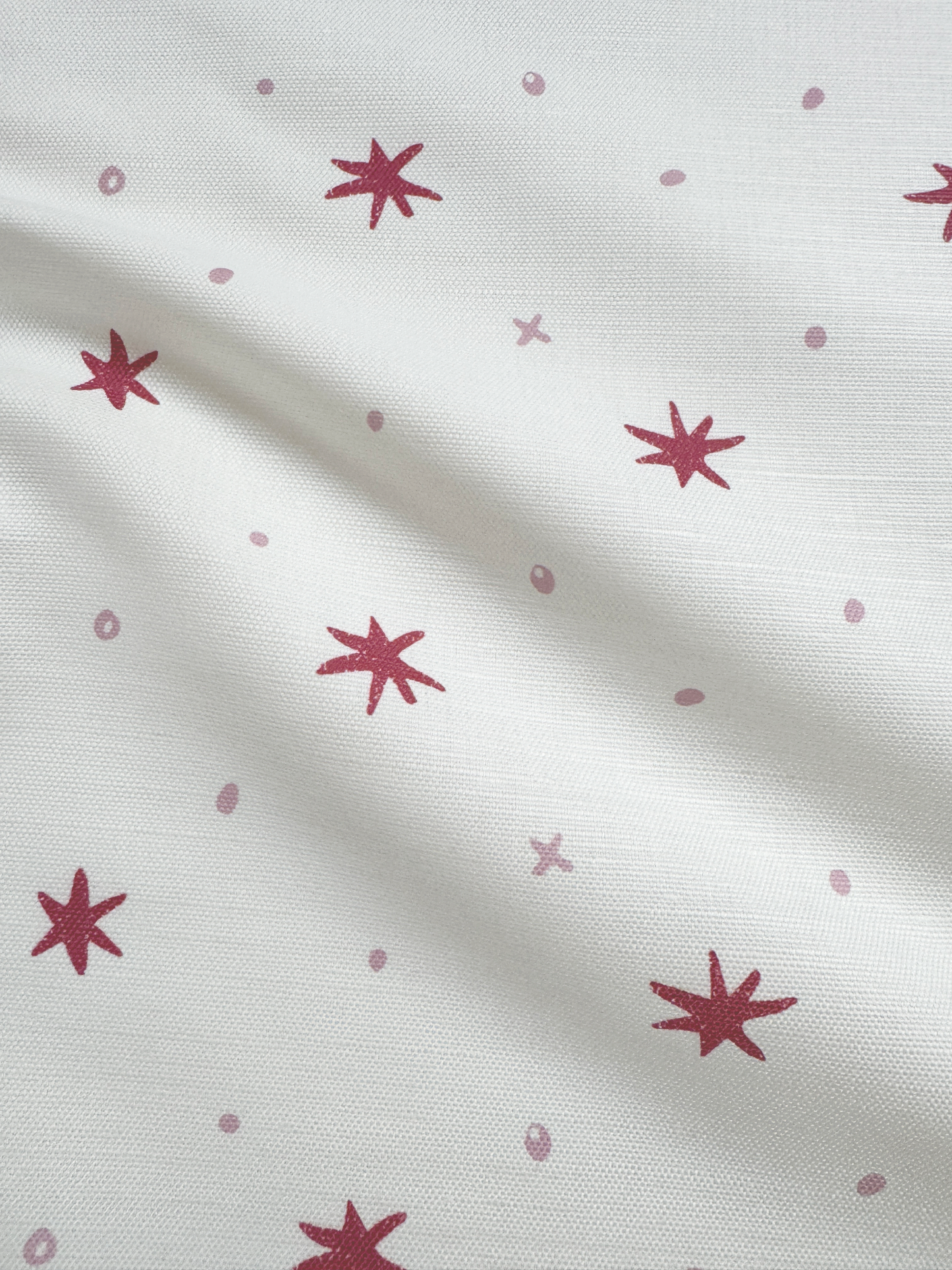 Ensueño Linen Cotton Fabric Raspberry