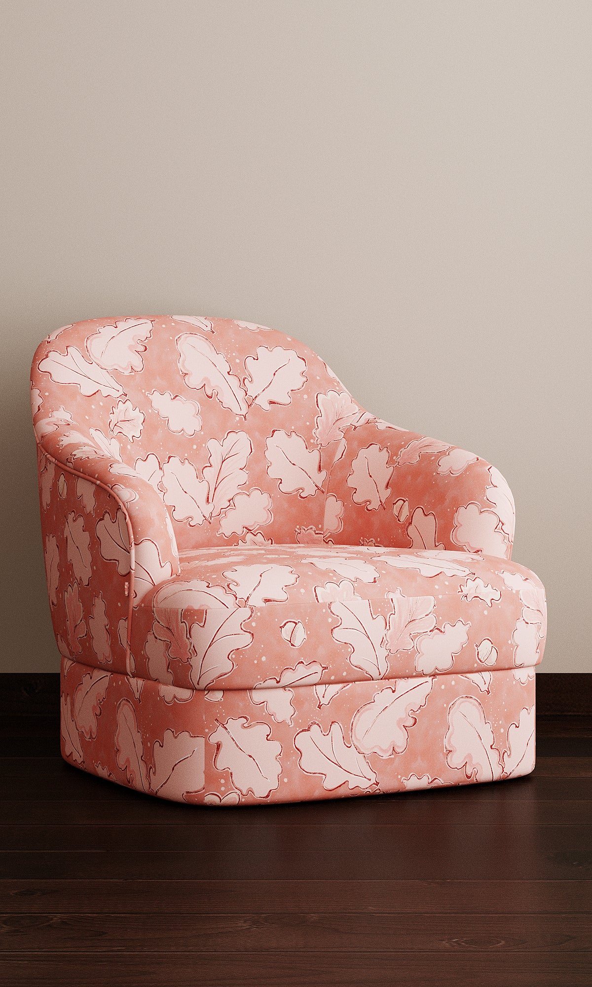 Grace, Pink Linen Fabric