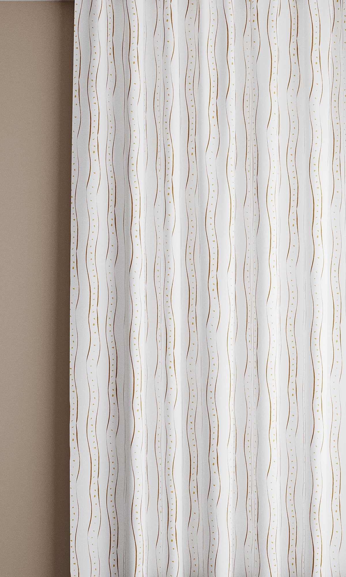 Rayure, Nutmeg Linen Fabric