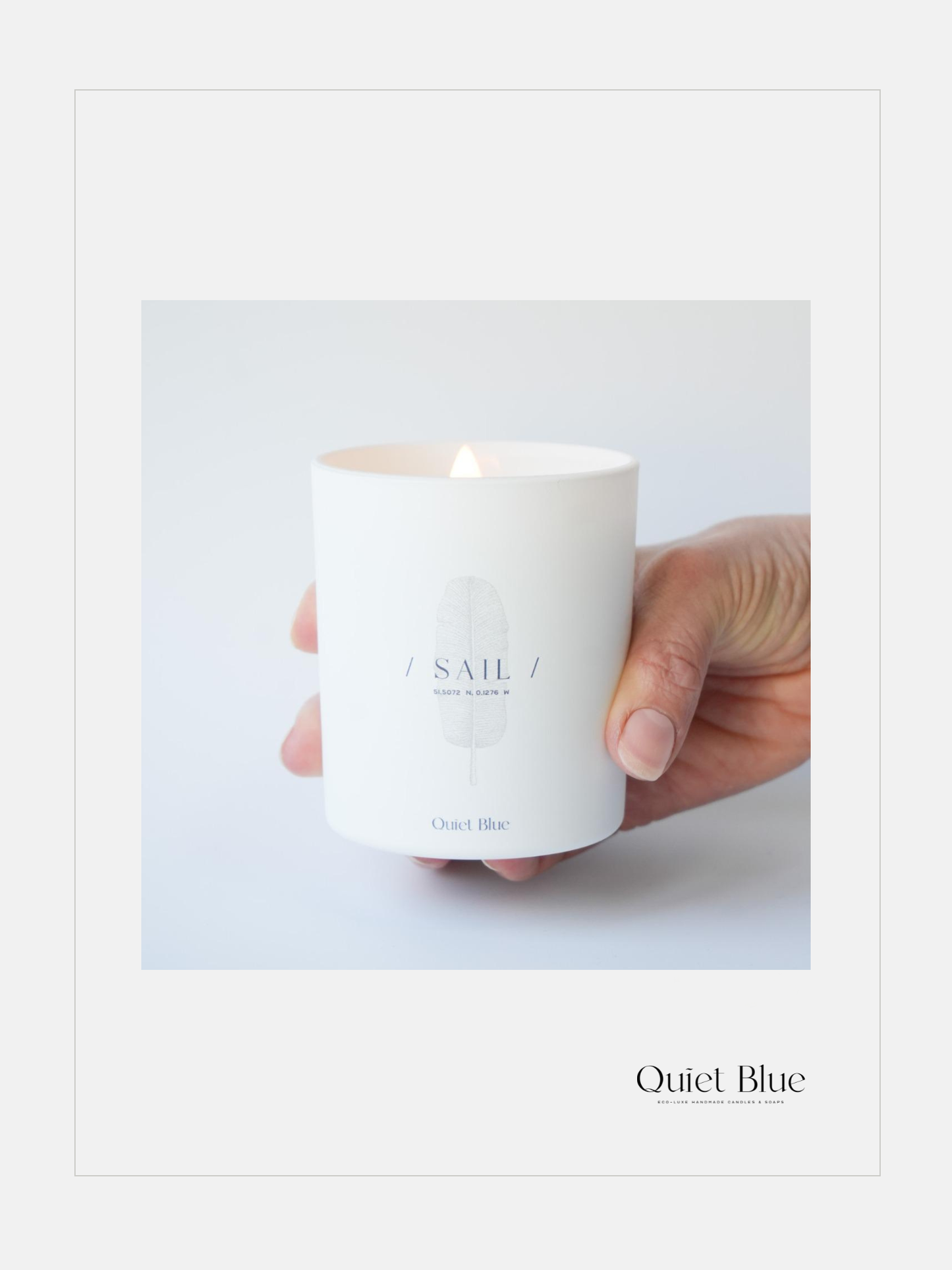 Sicily Luxury Candle - Neroli and Orange Notes by Quiet Blue