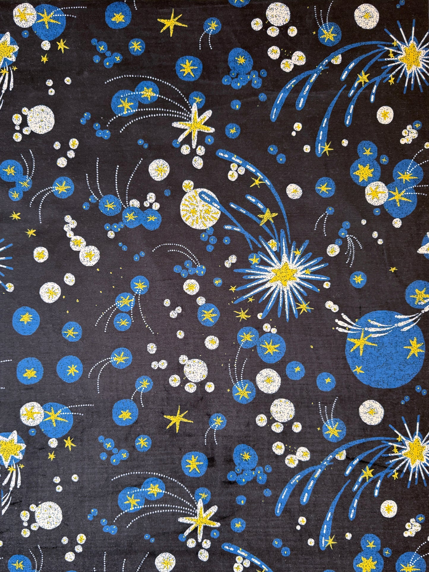 Solaris Velvet Fabric Ink Blue