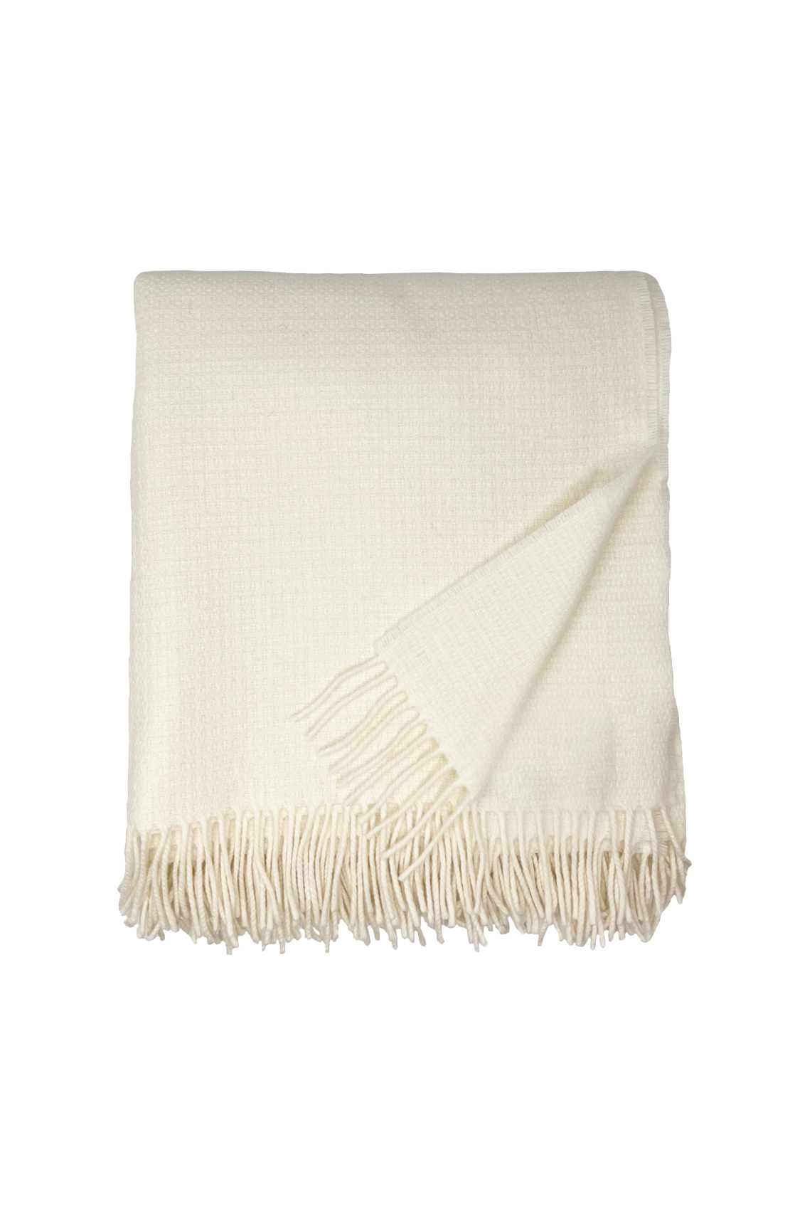 Ivory Merino Throw - XL