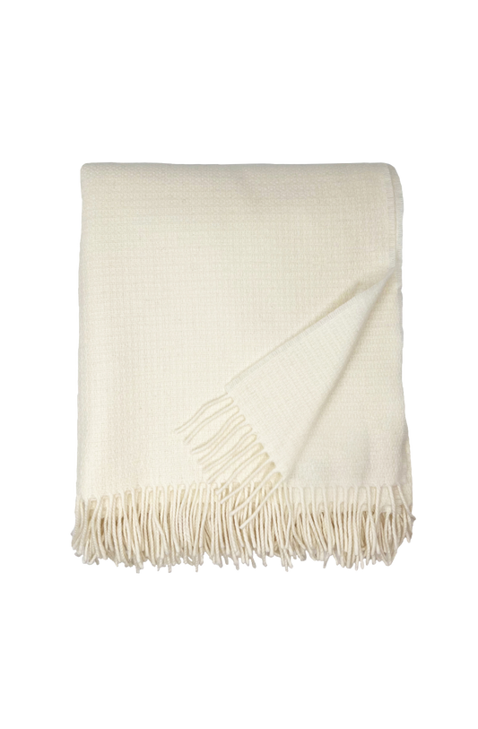 Ivory Merino Throw - XL