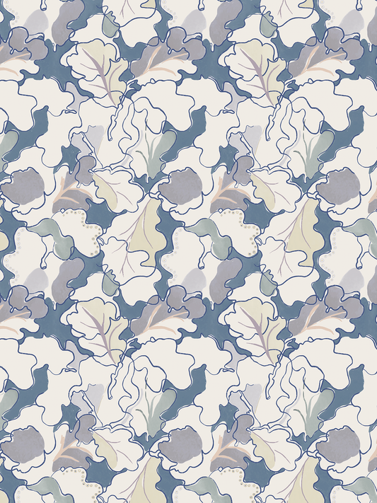 Adagio - Wallpaper - Blue and Grey