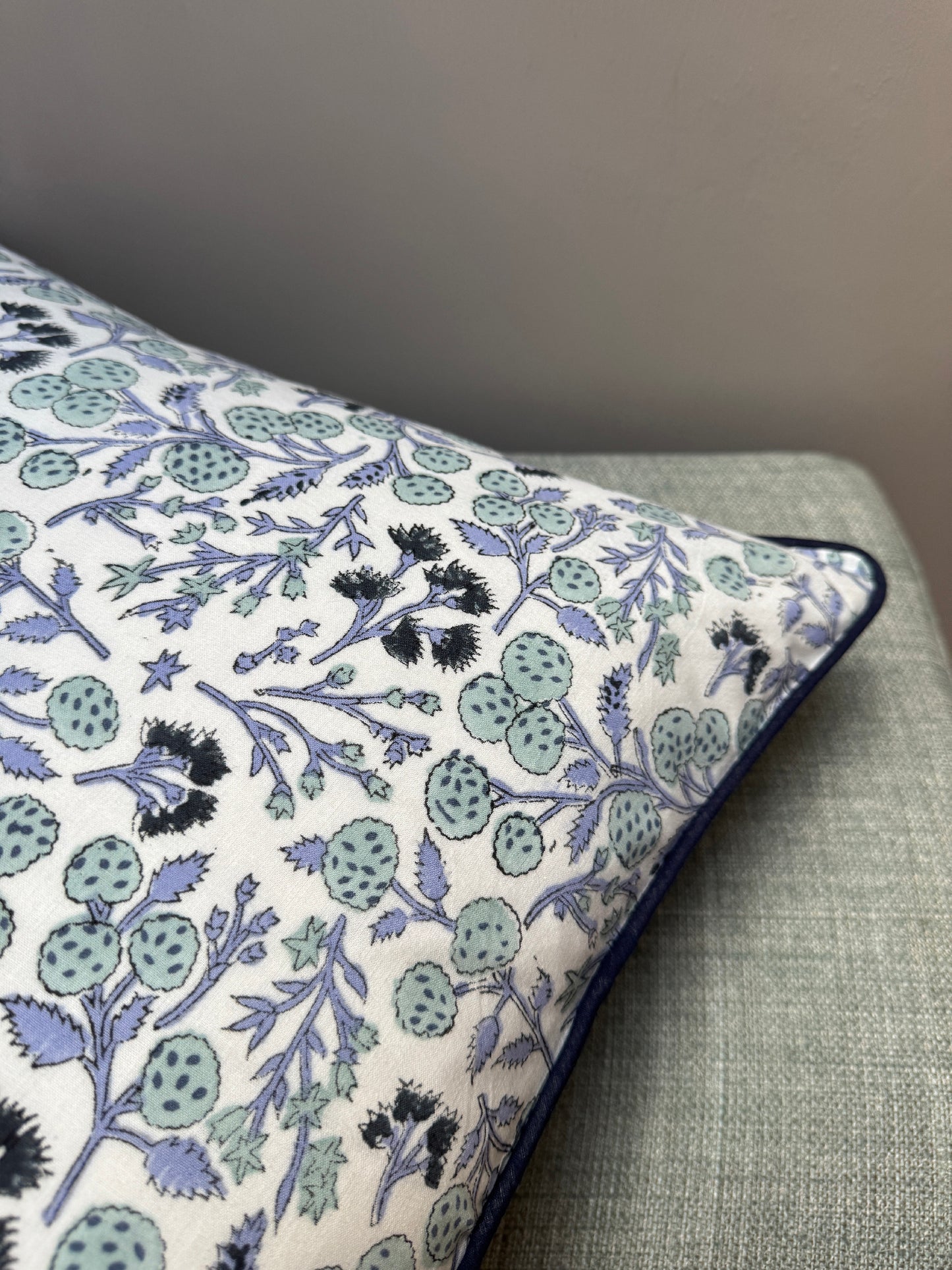 Cushion Cover Wild Berries Block Printed