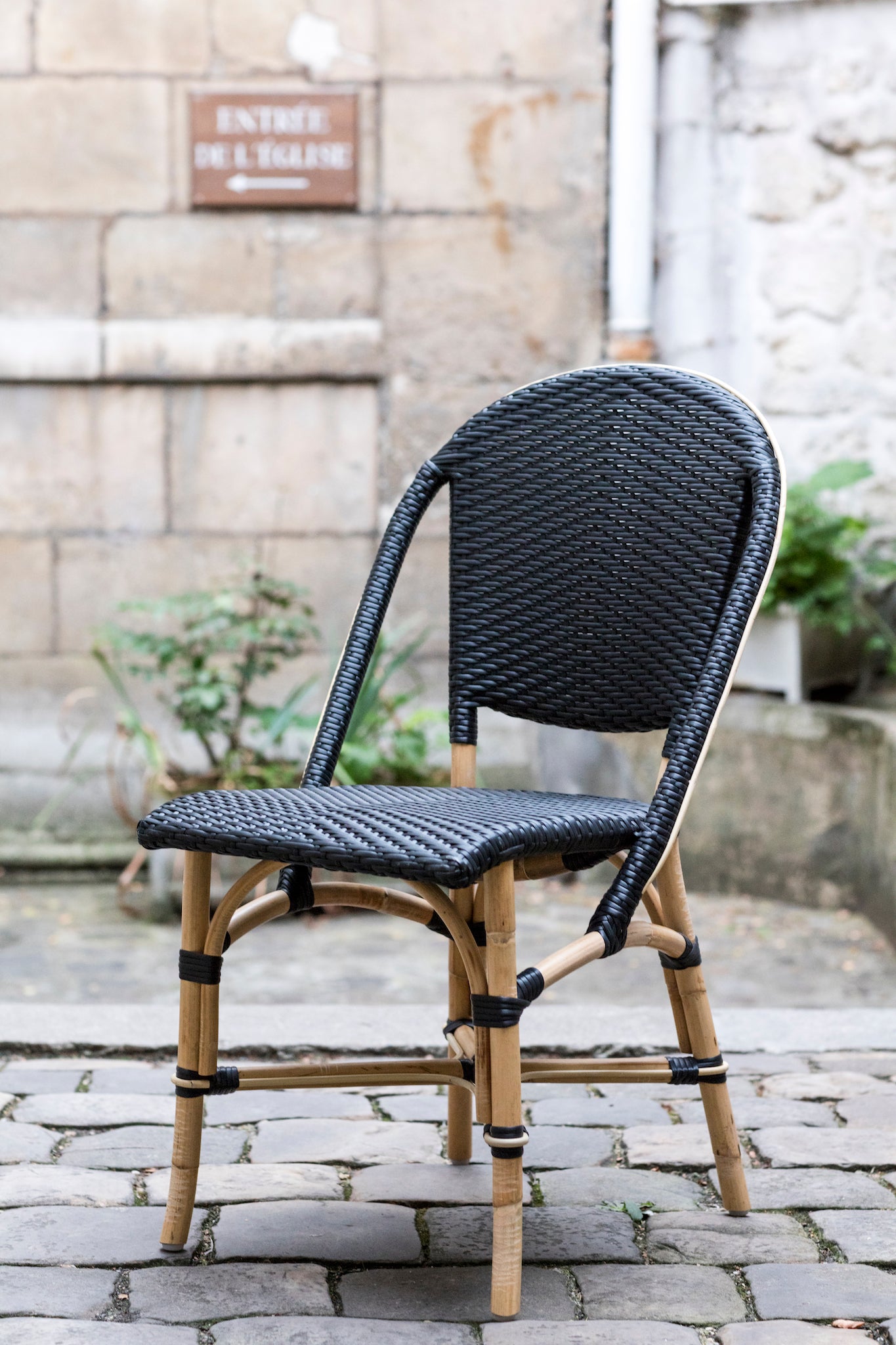 Sofie Rattan Dining Chair - Black