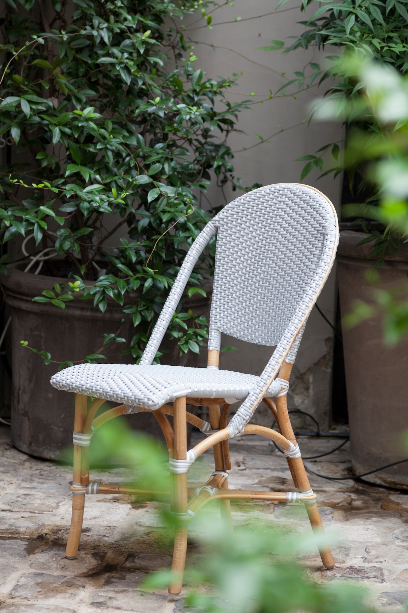 Sofie Rattan Dining Chair - White