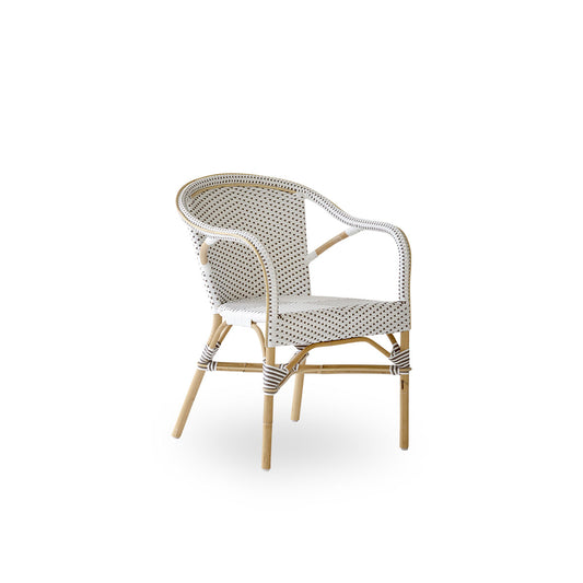 Madeleine Rattan Dining Armchair - White