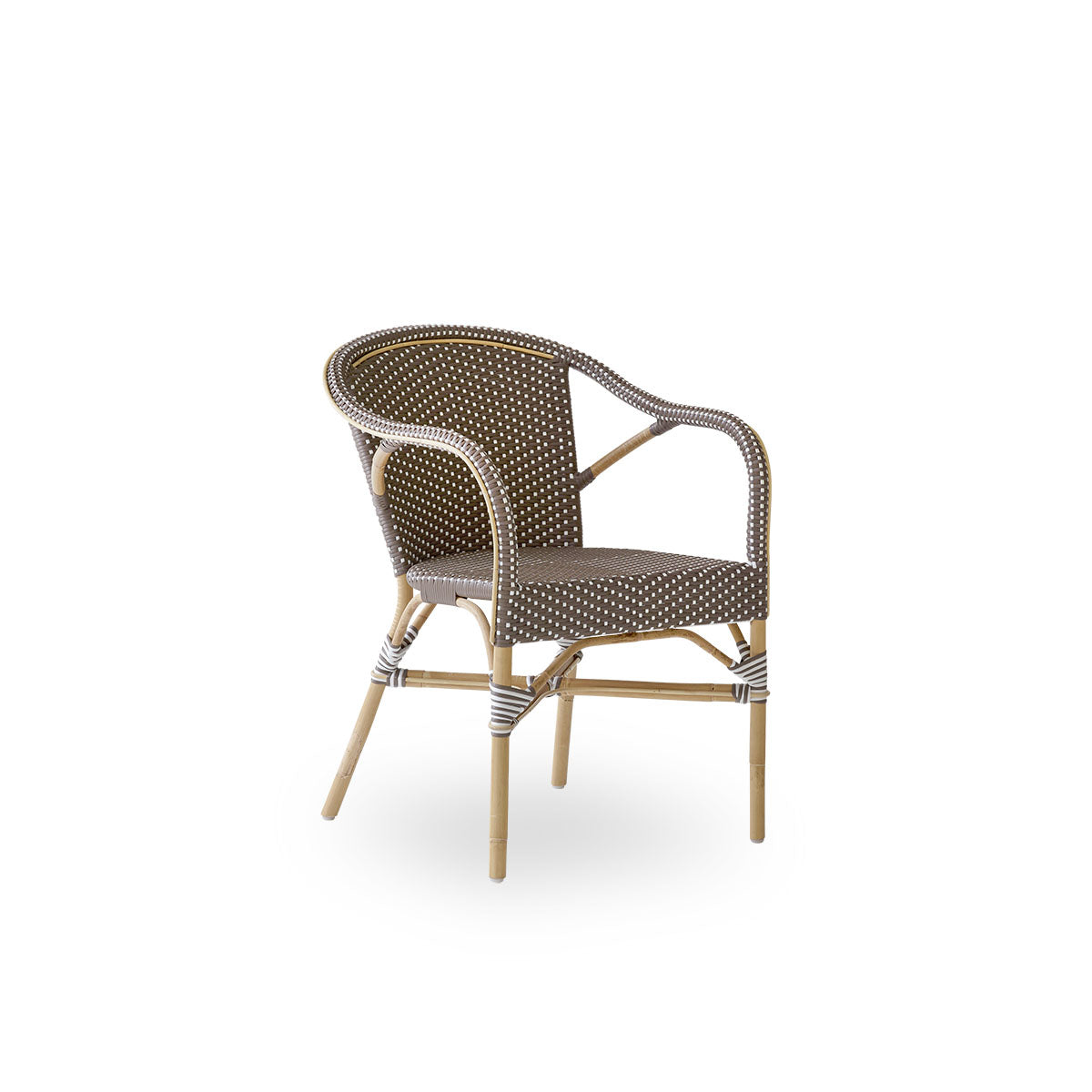 Madeleine Rattan Dining Armchair - Cappuccino