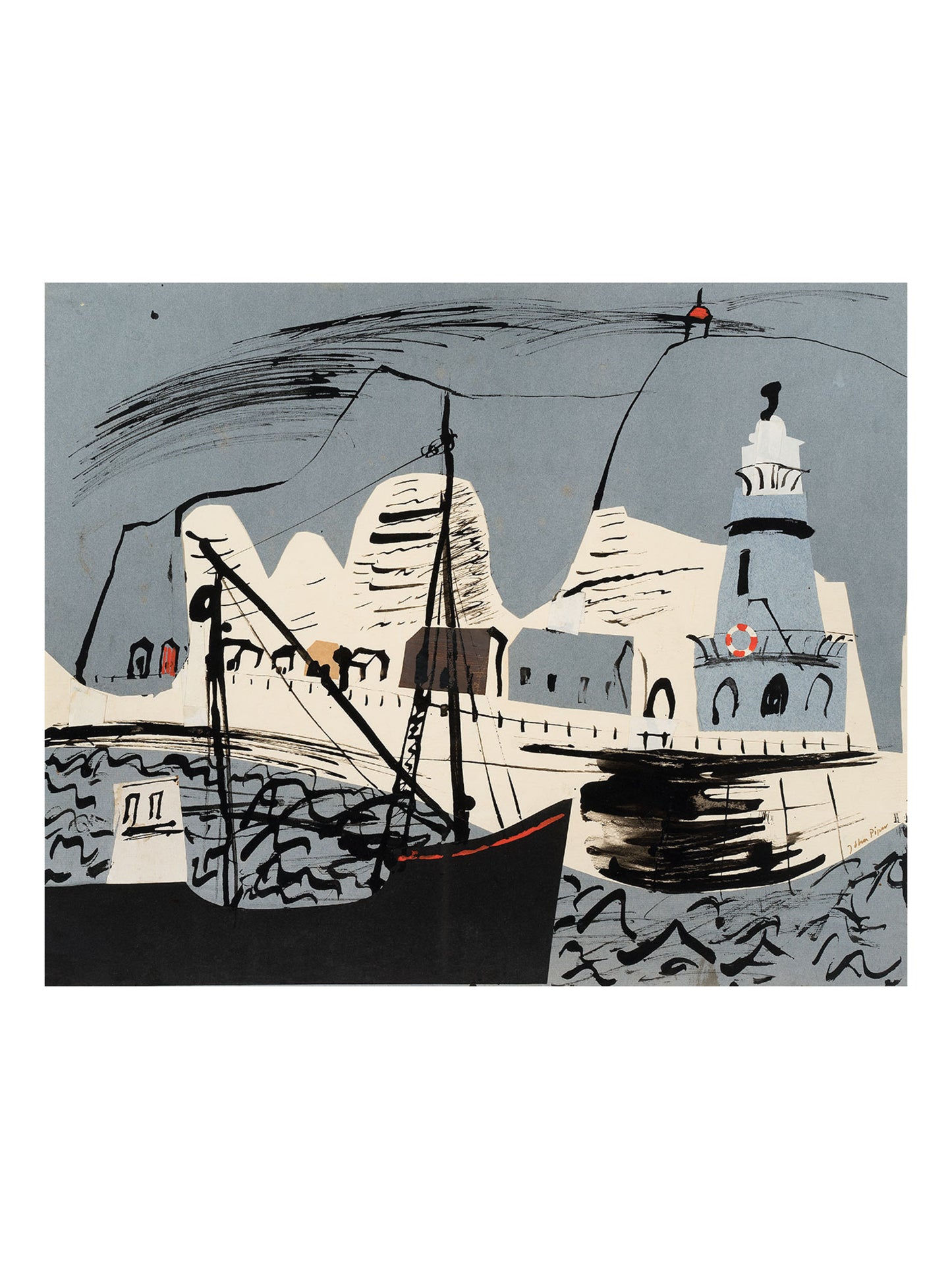 Newhaven Harbour by John Piper